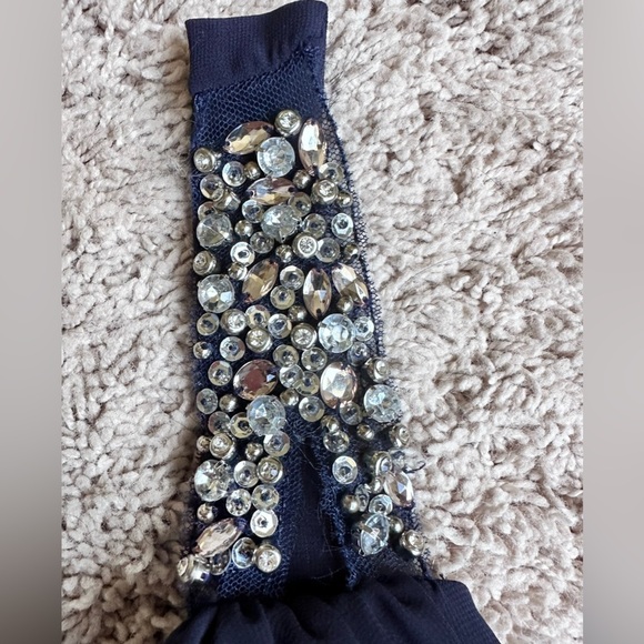 Navy Blue Formal Gown size 3 - Picture 7 of 11